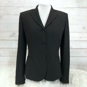 Ann Taylor Three Button Blazer • Sz 6 • Gray • EUC